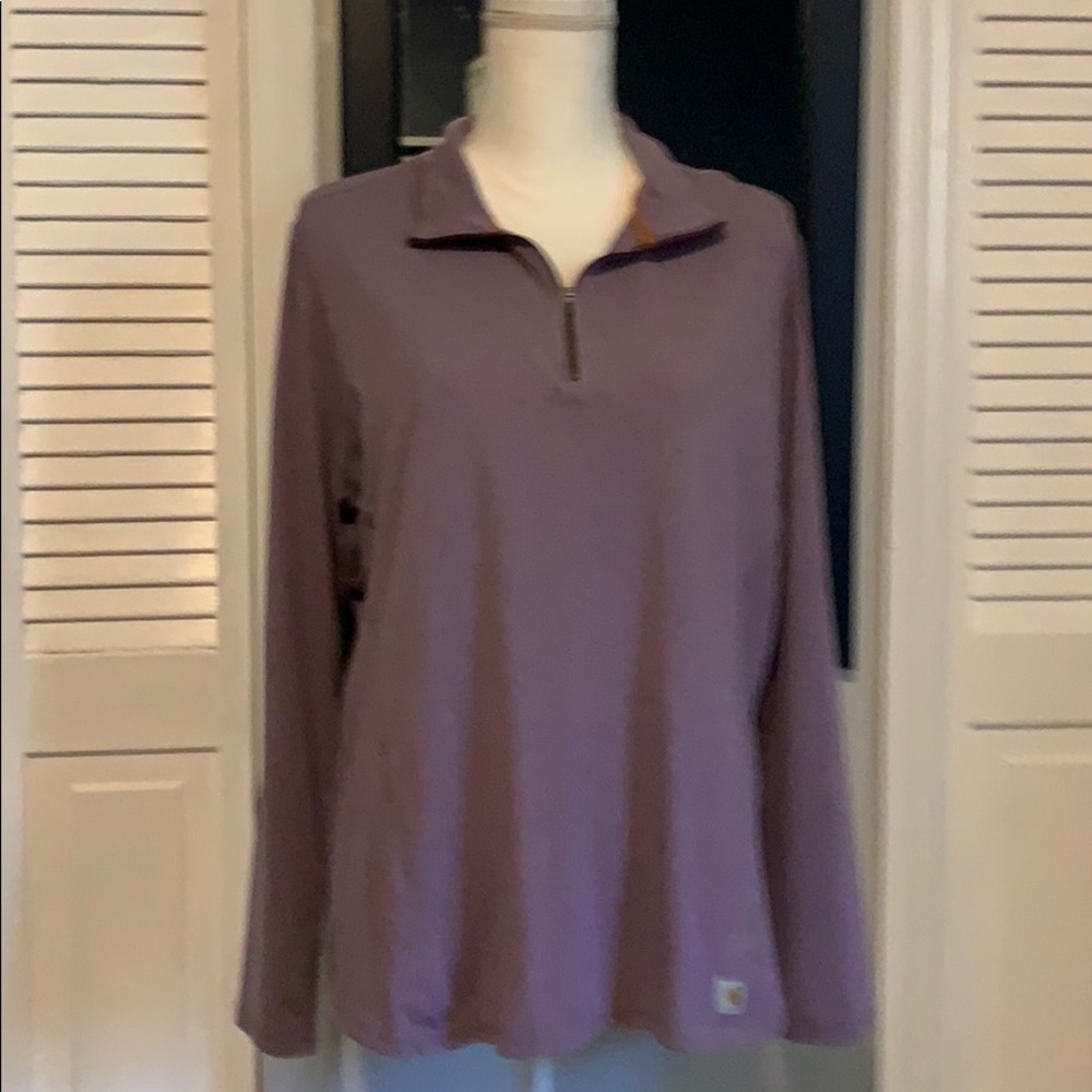 Purple stretch top